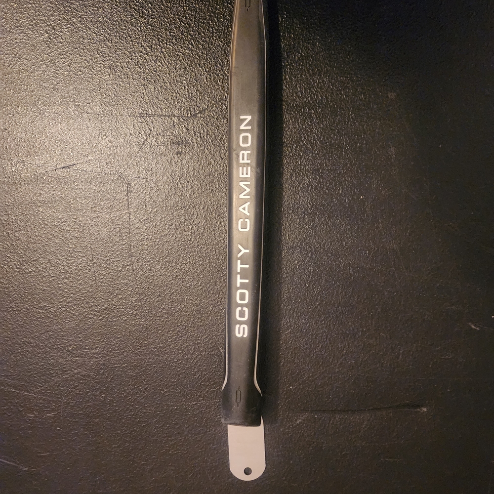 Scotty Cameron Black Putter Grip with White Branding